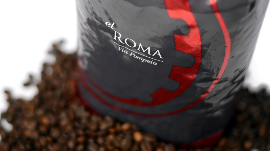 Кофе El ROMA Via Pompeia, кофе жареный в зернах, 1 кг